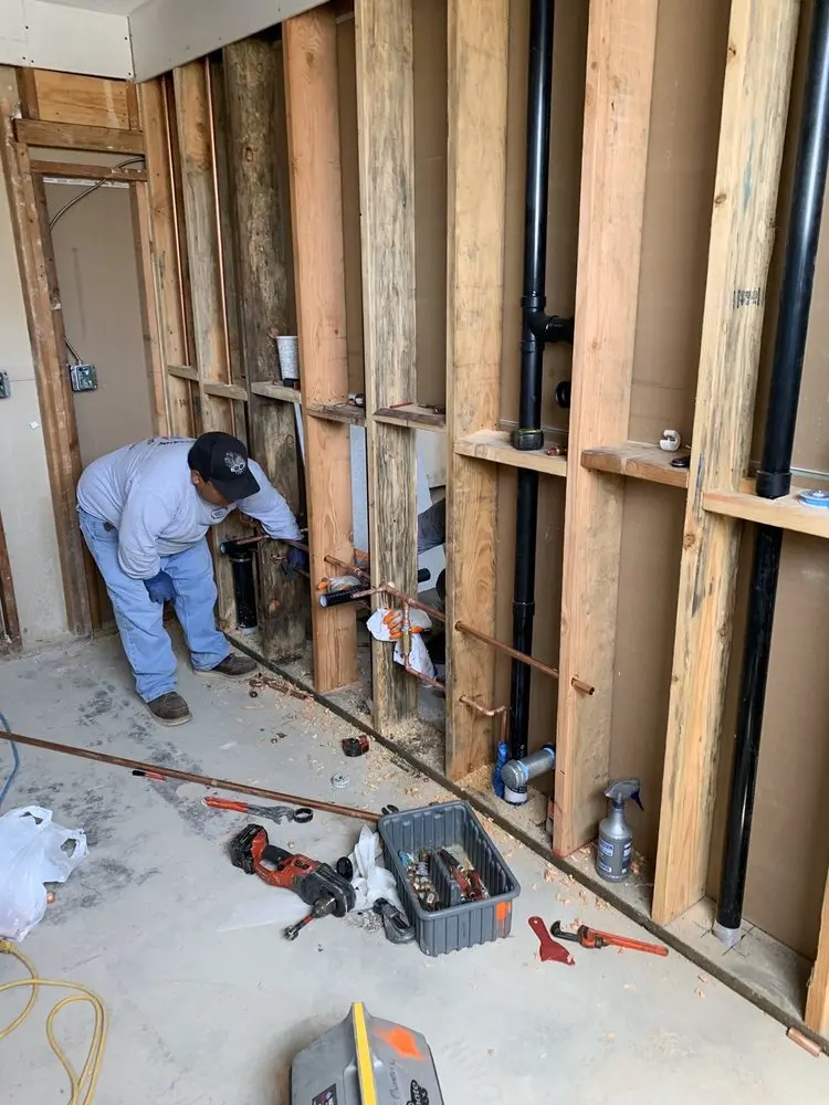 Commercial rough-in plumbing for Gas Line Repair in St. Michael